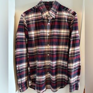J. Crew Oxford Plaid Button-down Shirt Size Small